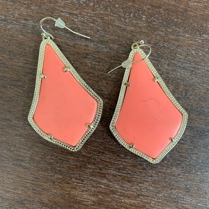 Kendra Scott Orange/Coral Earrings